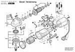 Bosch 0 603 372 003 Pws 6-115 Angle Grinder 230 V / Eu Spare Parts